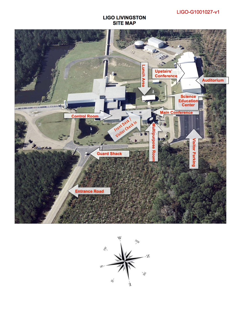 LIGO Livingston Building Map