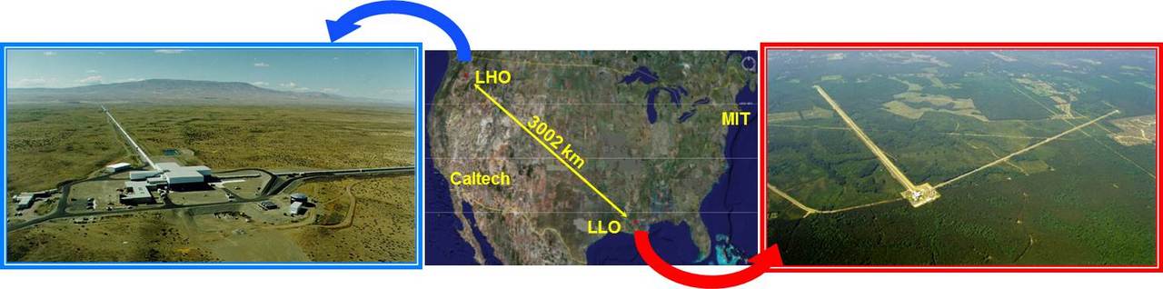 LIGOs Dual Det LLO and LHO and map