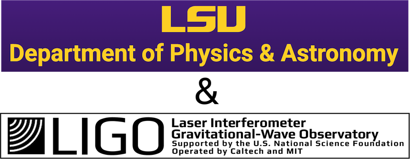 LSU and LIGO combined logos